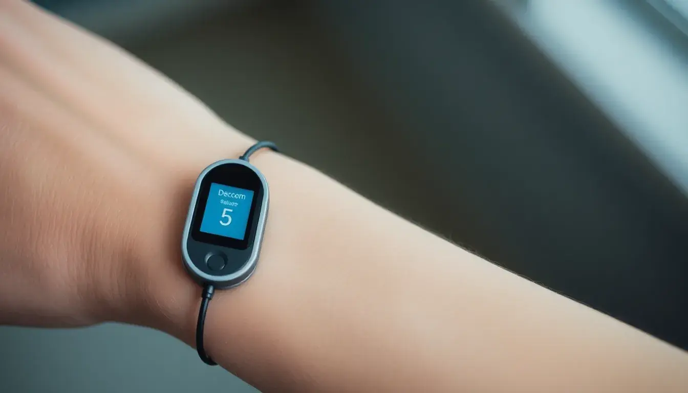 CGM Sensor am Oberarm